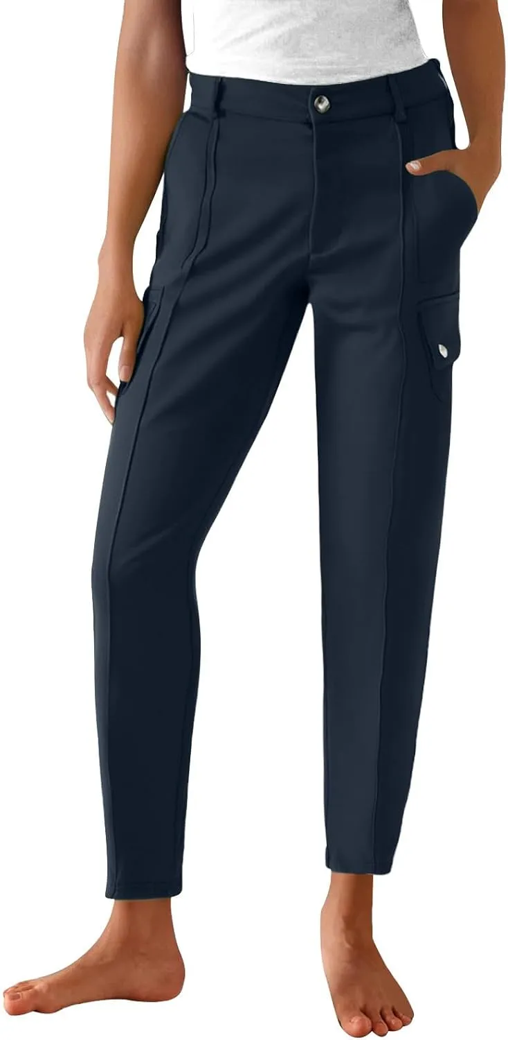 Xiaojmake Women's Hiking Pants Combat Trousers Cargo Pants Slim Joggers Ankle Pants Skinny Outdoor Tapered Combat Works Pants